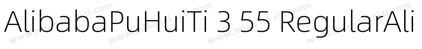 AlibabaPuHuiTi 3 55 RegularAlibabaP字体转换